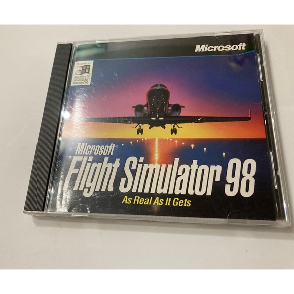 Microsoft Flight Simulator 98 (PC, 1997) CD & Case NEAR MINT NM Actual Photos - Picture 12 of 12